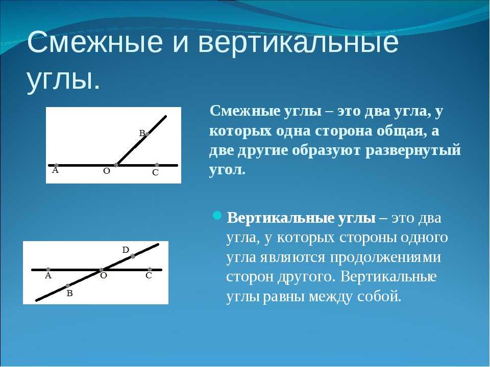 Геометрия ⭐ 7 класс: углы, какие они бывают, таблица нахождения углов