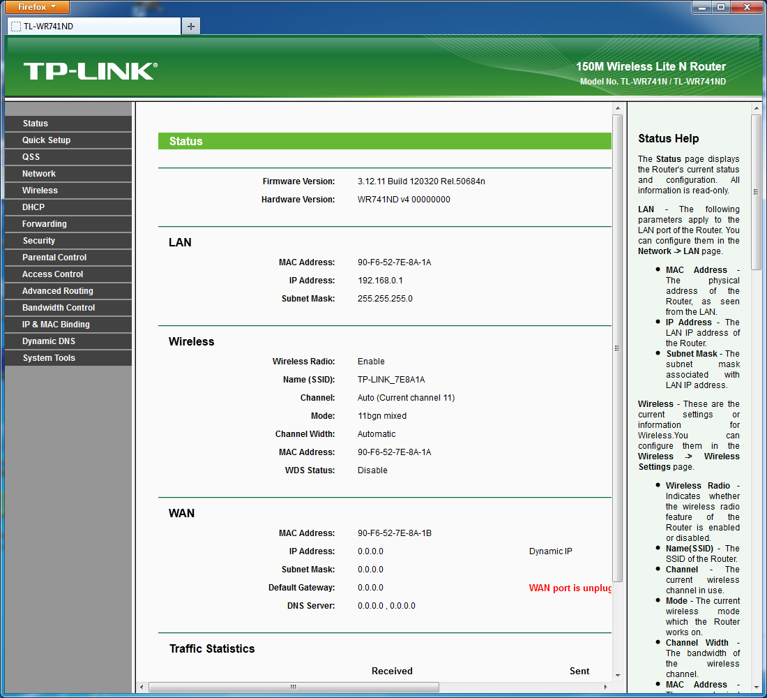 Настройка роутера tp-link tl-wr741nd