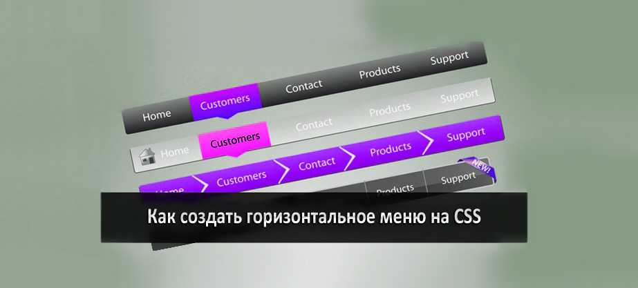 Создание выпадающего меню на css