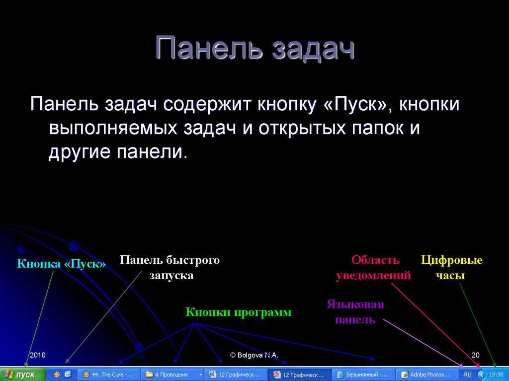 Как опустить панель задач вниз рабочего стола