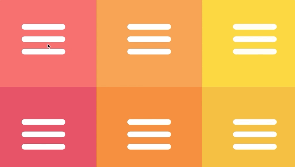Hamburger menu