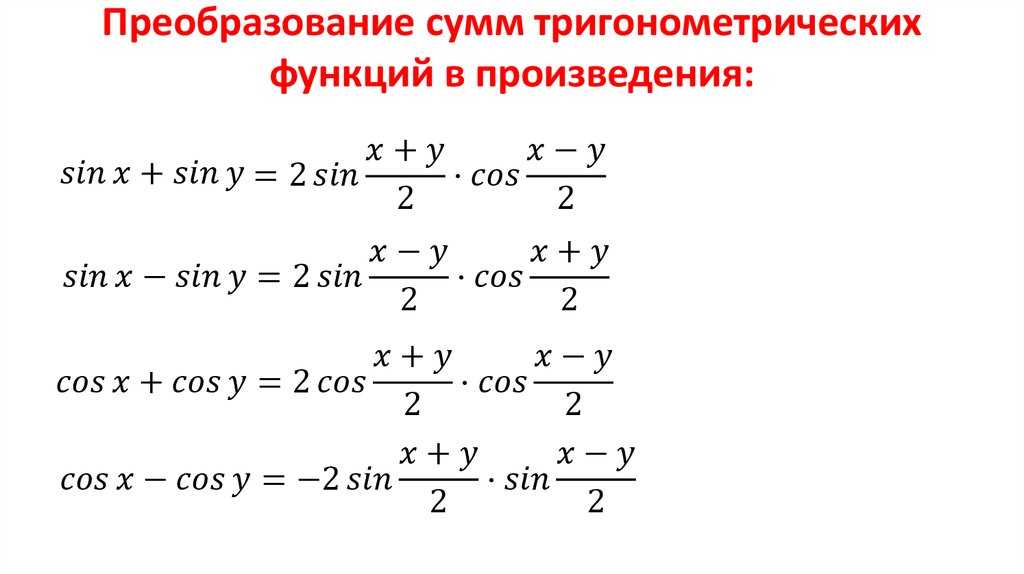 В публикации представлены формулы двойного и тройного угла тригонометрических функций: синуса sin, косинуса cos, тангенса tg и котангенса ctg