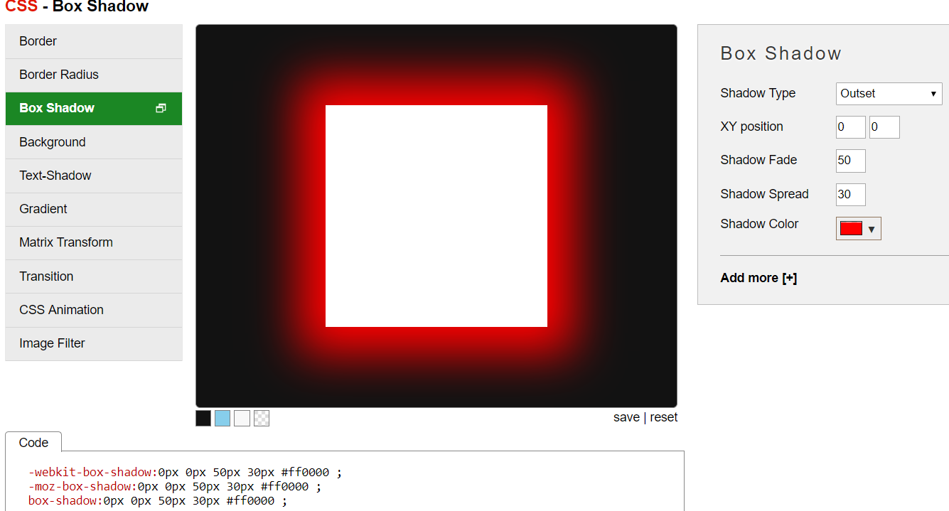 How to use css box shadows and text shadows