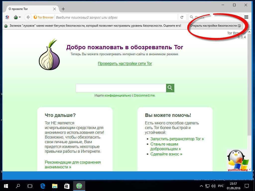 Руководство по использованию tor для windows