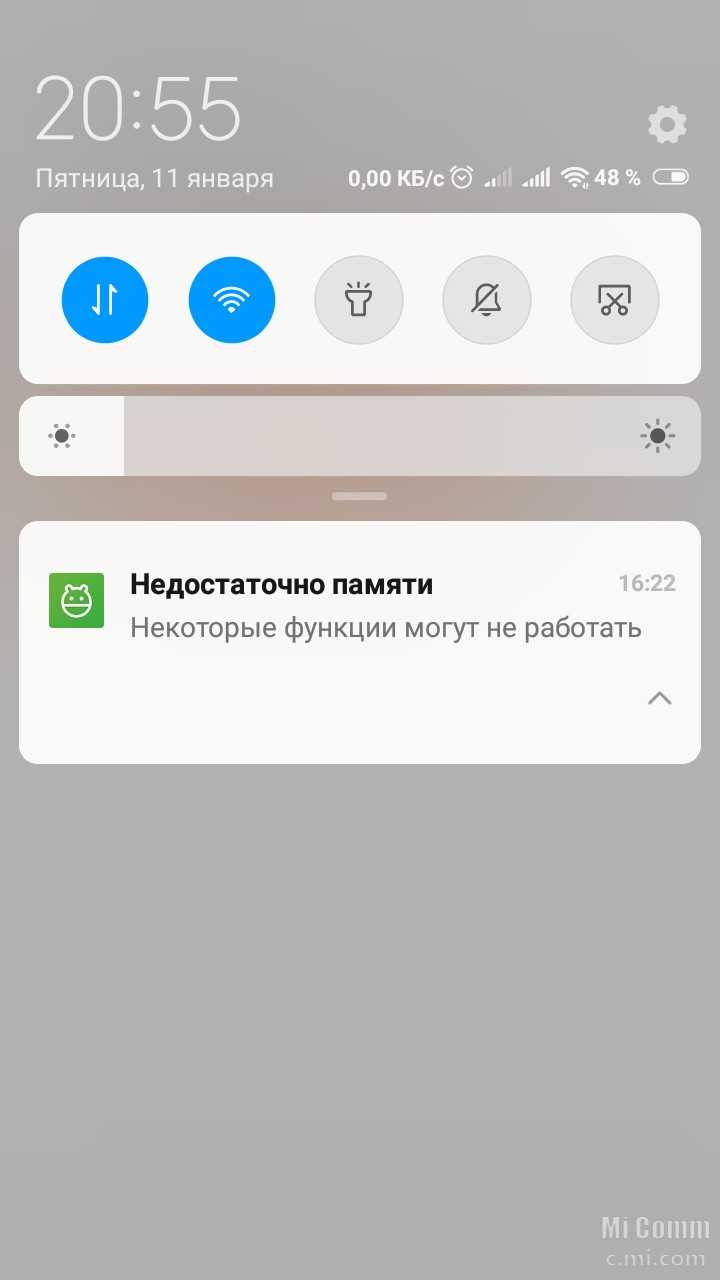 Недостаточно памяти android: что делать при нехватке места