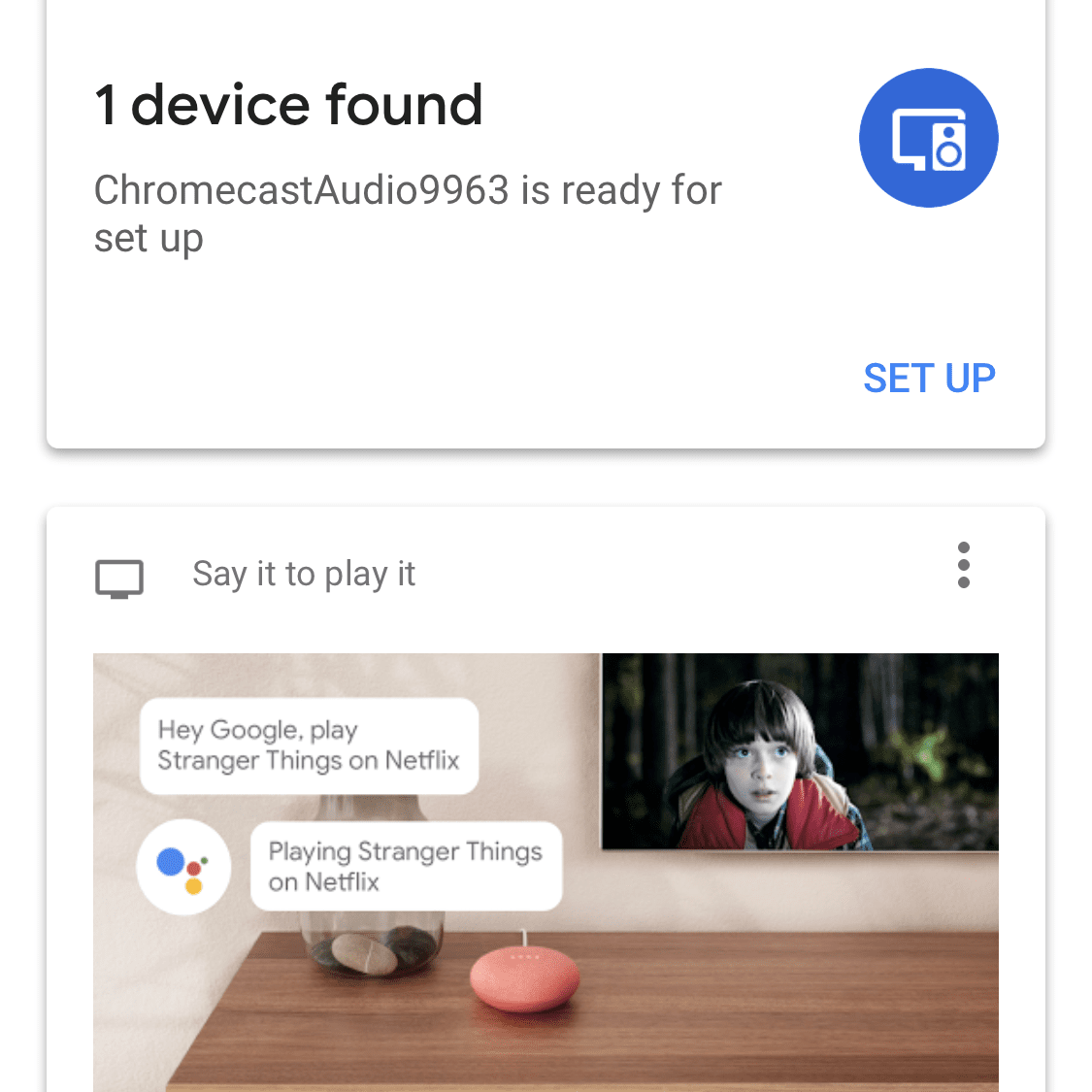 Как убрать надпись с поддержкой chromecast на android tv