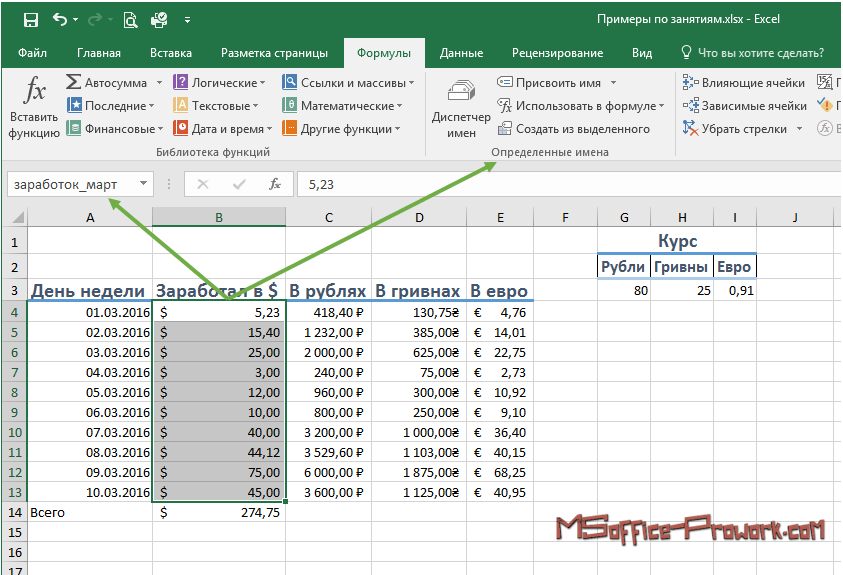 Как использовать поле имени в excel - okzu