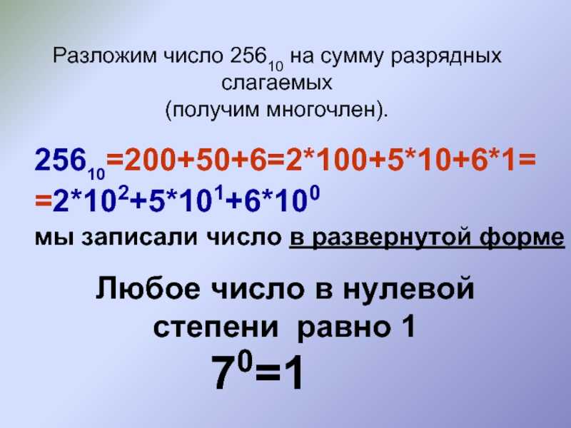 Определить количество разрядов числа