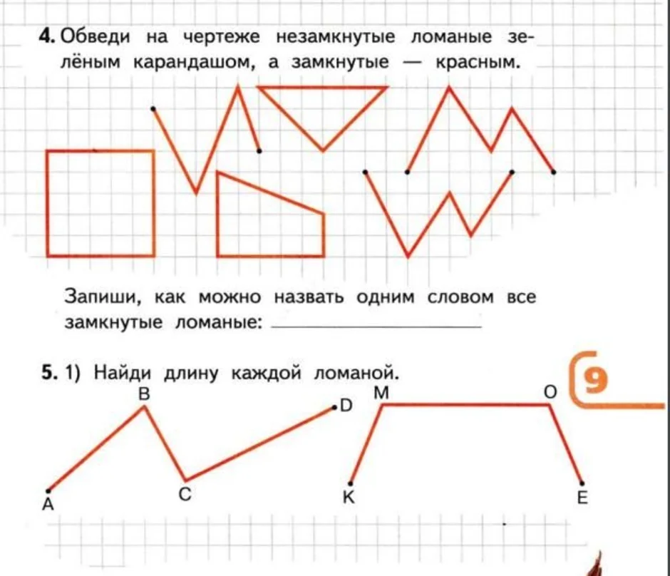 Как нарисовать замкнутую ломаную линию