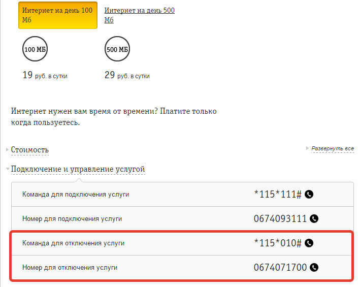 Как отключить подписки на билайне