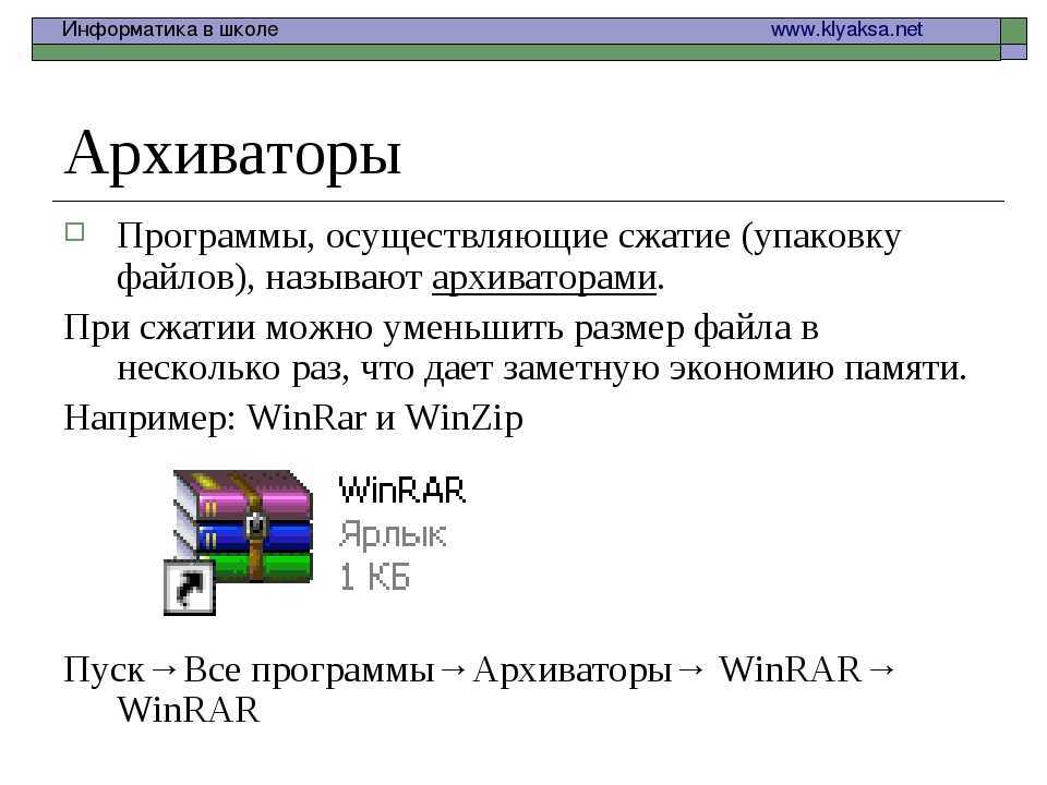 Работа с программой-архиватором winrar. контрольная работа. информационное обеспечение, программирование. 2014-01-19