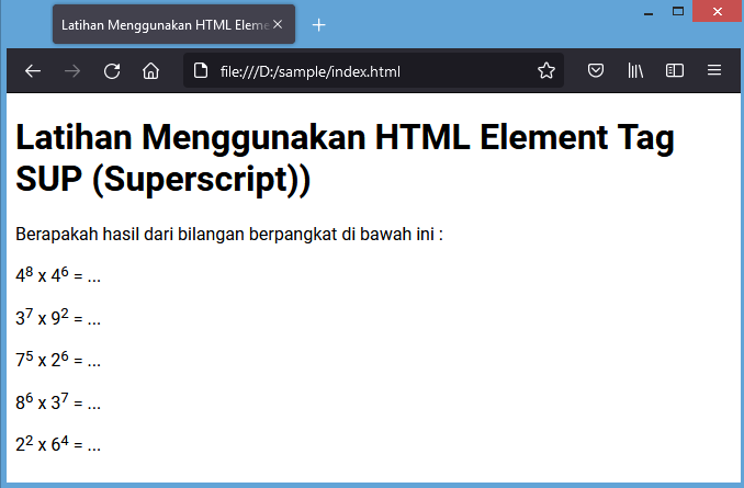 Html  tag