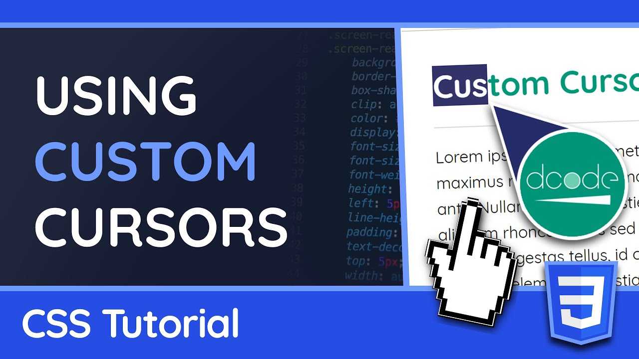 Edit cursors online