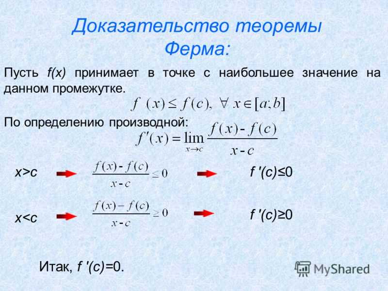 Малая теорема ферма