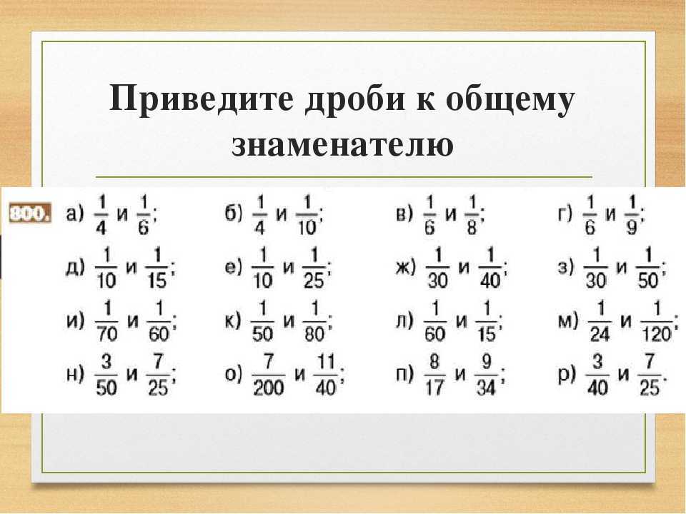 Алгоритм приведения дробей к общему знаменателю в 5 классе - tarologiay.ru