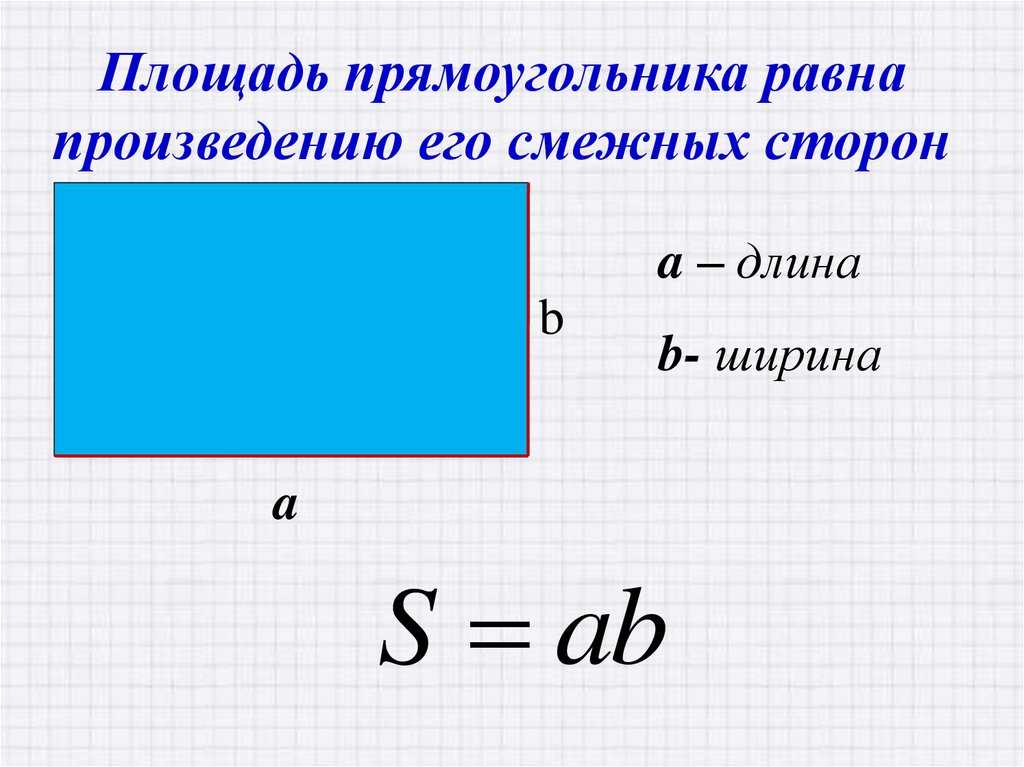 Формула прямого прямоугольника. Площадь прямоугольного прямоугольника. Формула длина ширина площадь прямоугольника. Площадь прямоугольника равна произведению его смежных сторон. Плошадьпрямоугольника.