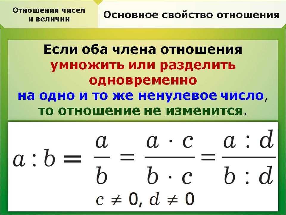 Что такое отношение двух чисел: определение и примеры