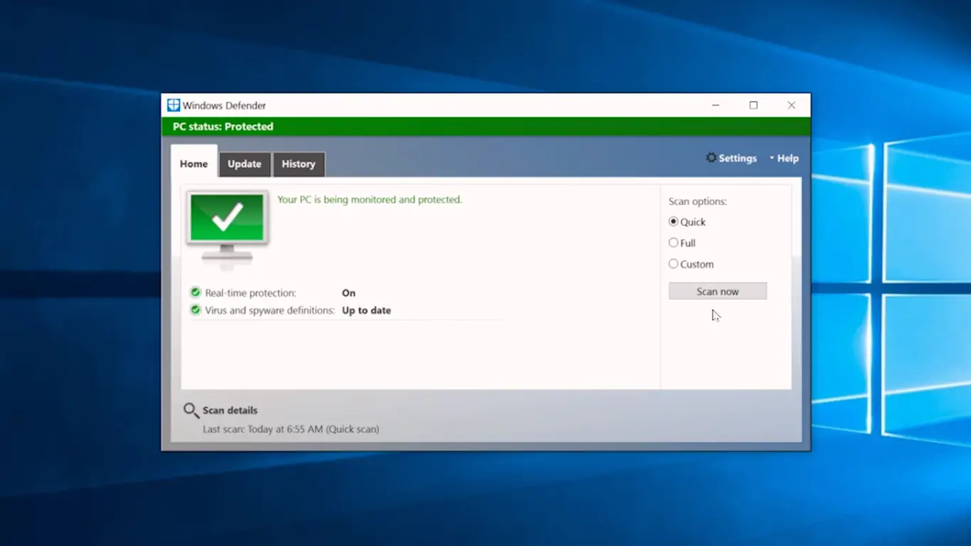 Windows 8: как включить защитник