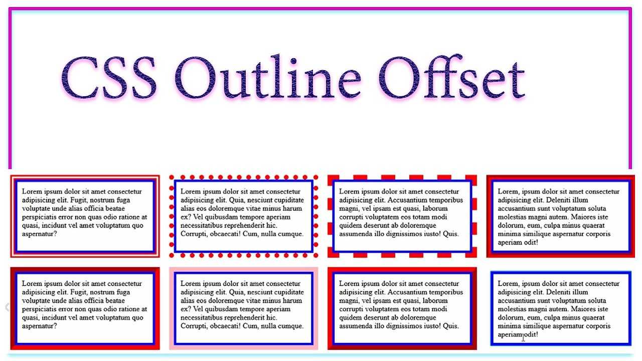 Guide on css outline: learn differences of css outline vs border