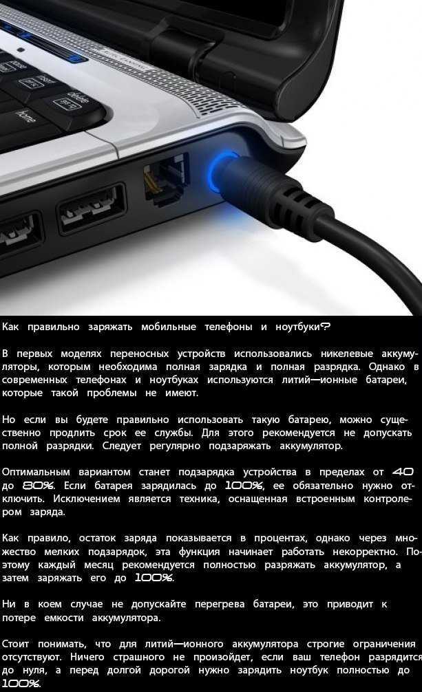 Как заряжать ноутбук правильно, типы ноутбука, алгоритм и длительность зарядки, видео по теме