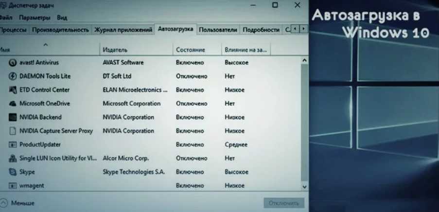Автозагрузка в windows 10: как отключить автозапуск программ и приложений в виндовс 10, где найти, как настроить