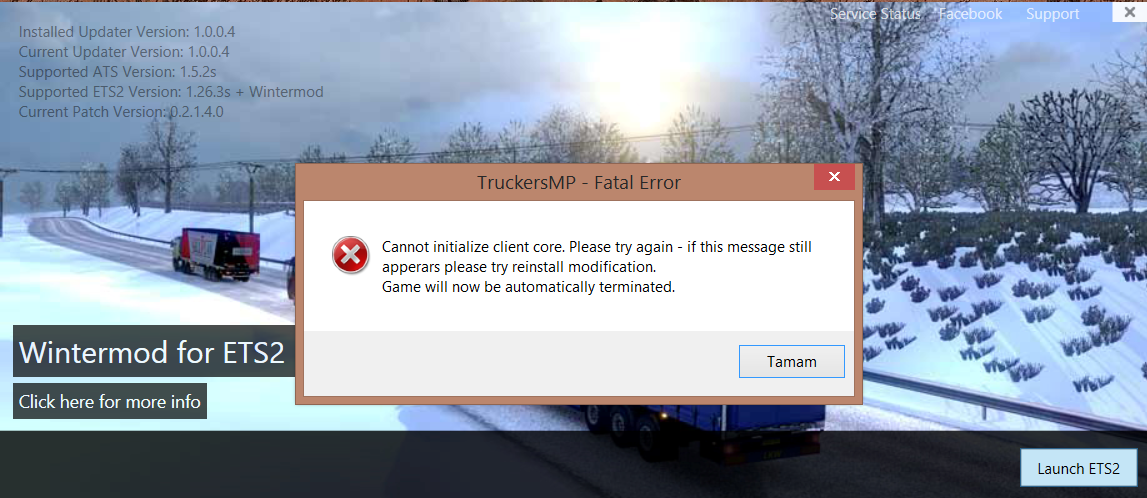 Game version is not supported. Ошибки етс 2. Ошибка Euro Truck Simulator. Загрузка етс 2. Ошибка Fatal Error етс 2.