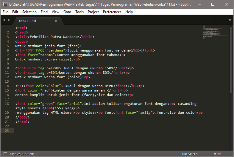 Html - fonts