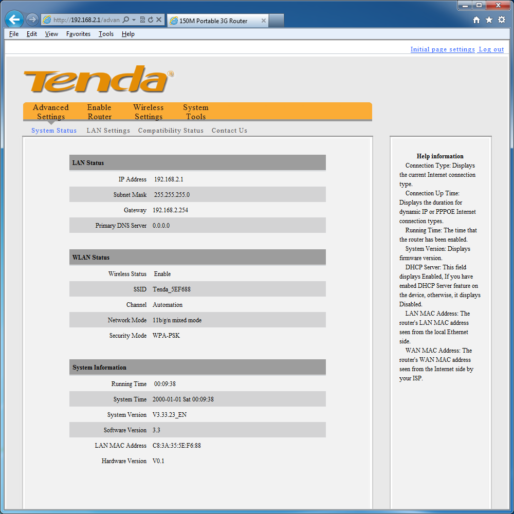 Как зайти в настройки роутера tenda?