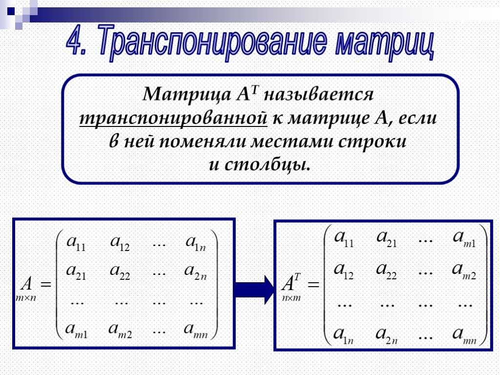 Матрицы