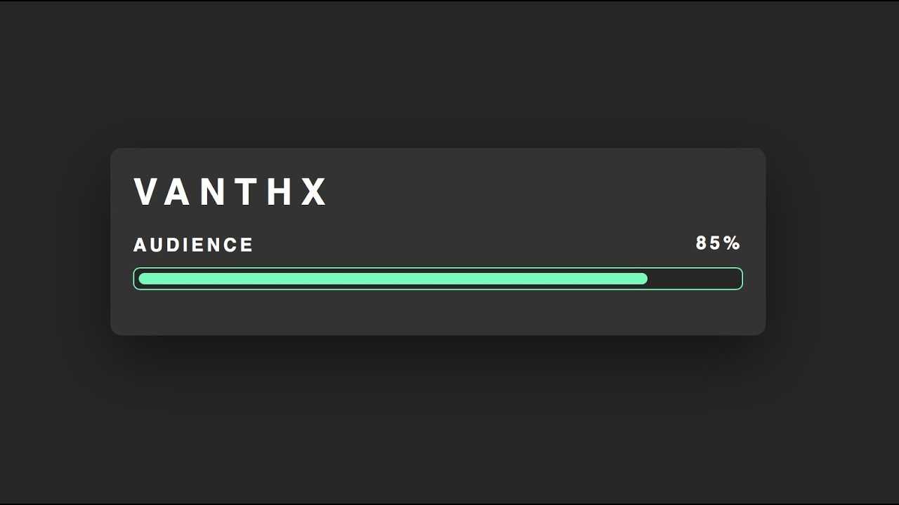 Как настроить progress bar css
