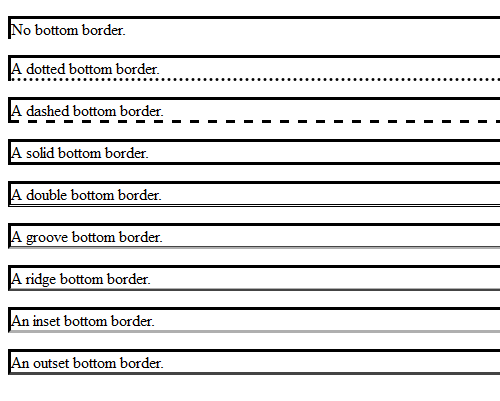 Border-bottom - css documentation - typeerror