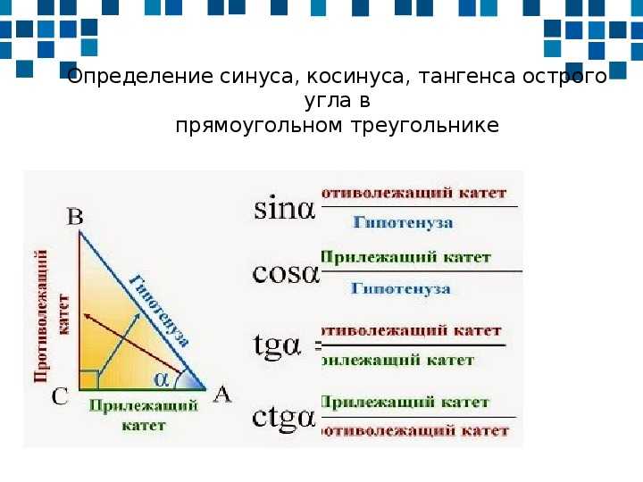 Тригонометрические функции