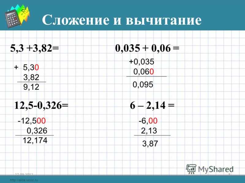 Уроки математики и физики для школьников и родителей: урок 16. вычитание дробей