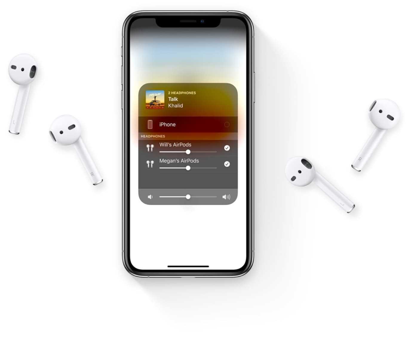 Почему не получается поделиться музыкой с airpods другого человека