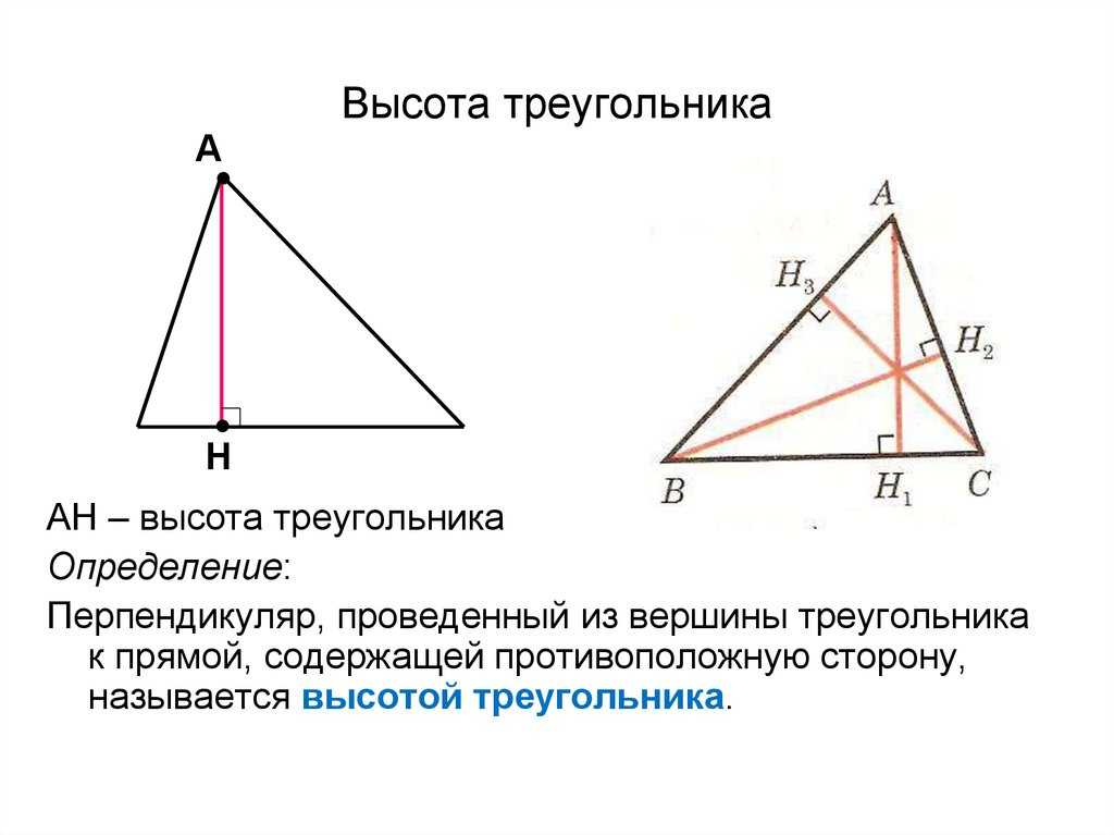 Как определить острый треугольник. Медиана биссектриса и высота треугольника. Как показывается высота треугольника. Определение высоты треугольника. Как провести высоту в треугольнике.