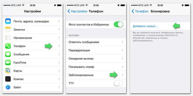 Как добавить или удалить номер в черном списке на айфоне