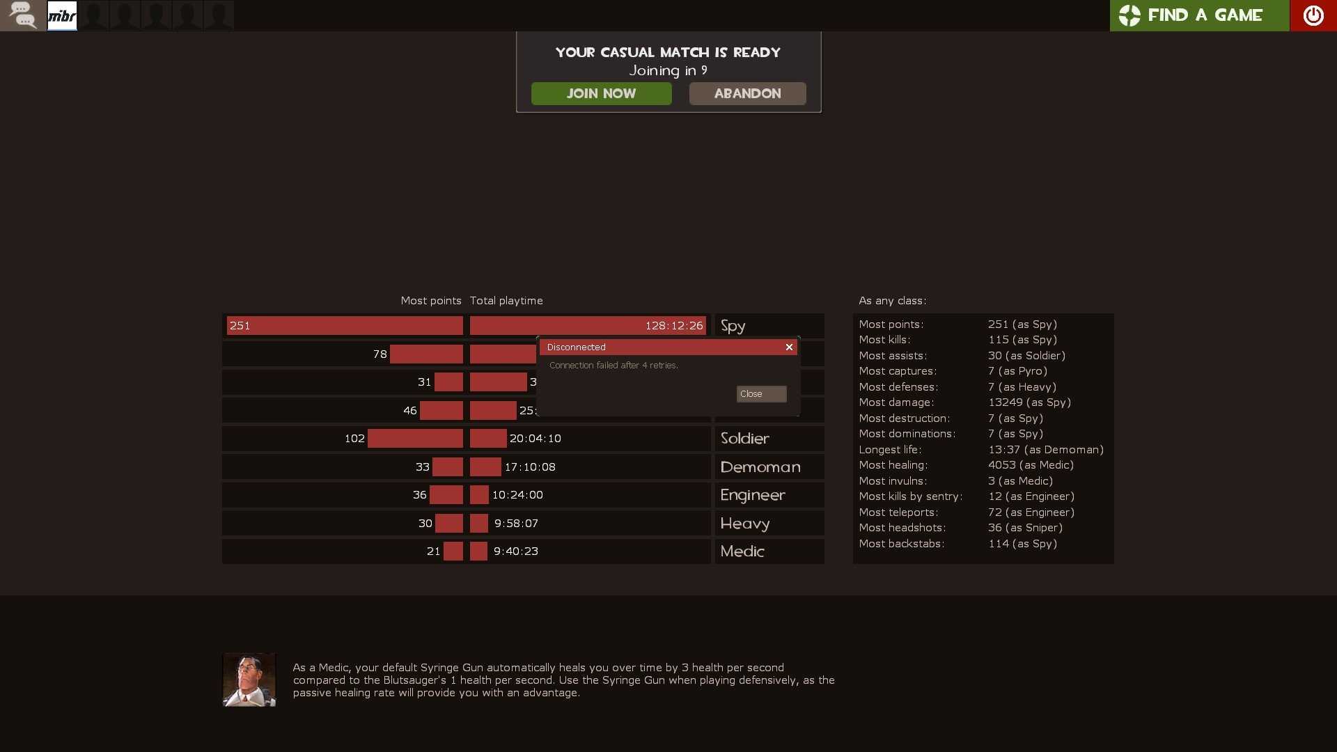 Ошибка connection failed after 10 retries left 4 dead 2