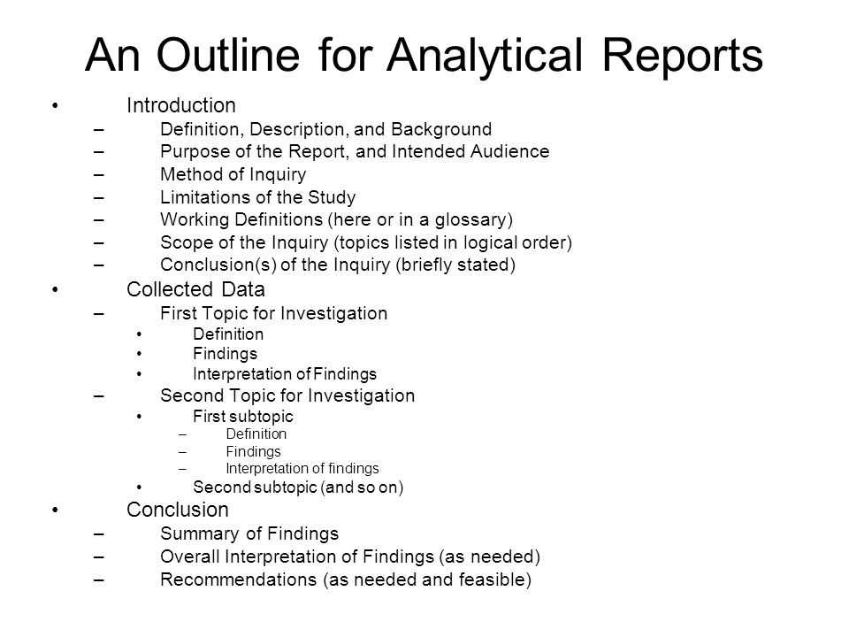 Outline настройка. How to write a Report example. How to write an outline. Analytical Report. Outline writing.