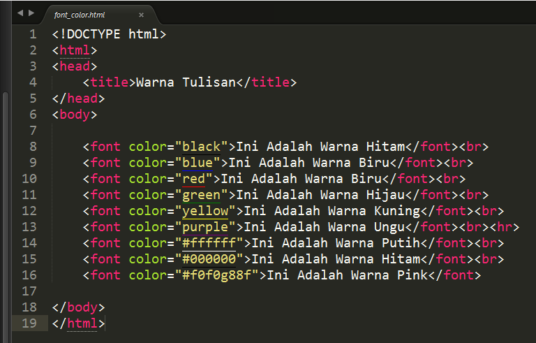 Html - colors